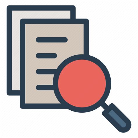 Document Glass Magnifier Search Icon Download On Iconfinder