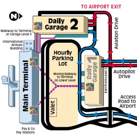 Dulles Airport Parking Map