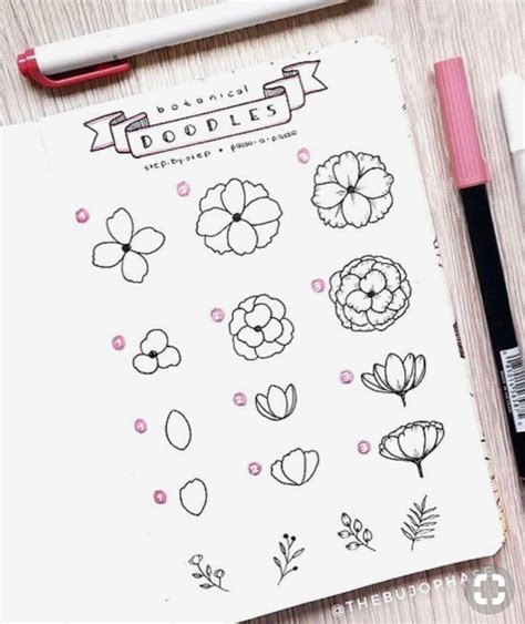 34 Best Step By Step Flower Doodle Tutorials For 2021 Atinydreamer