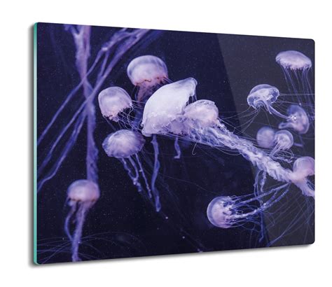 osłona płyty kuchennej Meduzy ocean morze 60x52 ArtprintCave