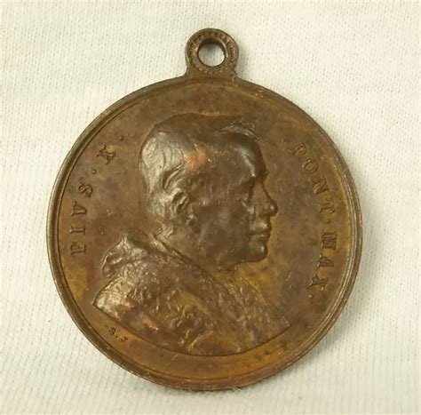 MEDAILLE PAPALE PAPE Pope Papa Pius Pie Pio X Mater De Bono Consilio