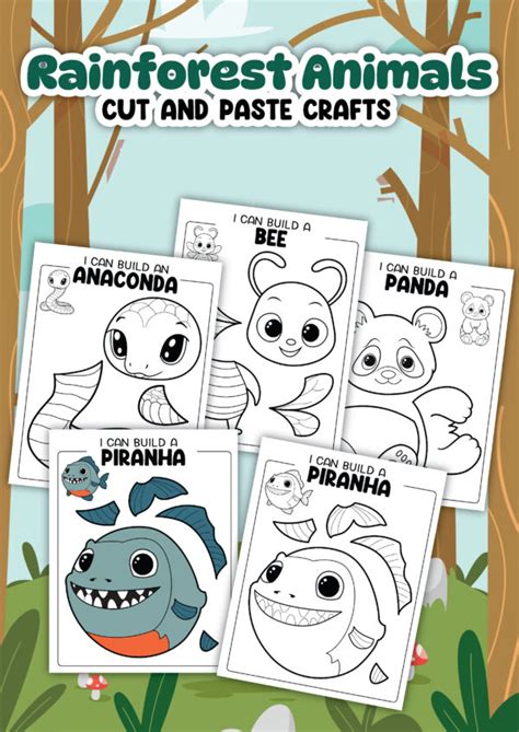Free Printable Build An Animal Crafts