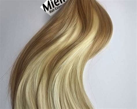 Medium Golden Blonde Balayage Tape In Hair Extensions Silky Straight