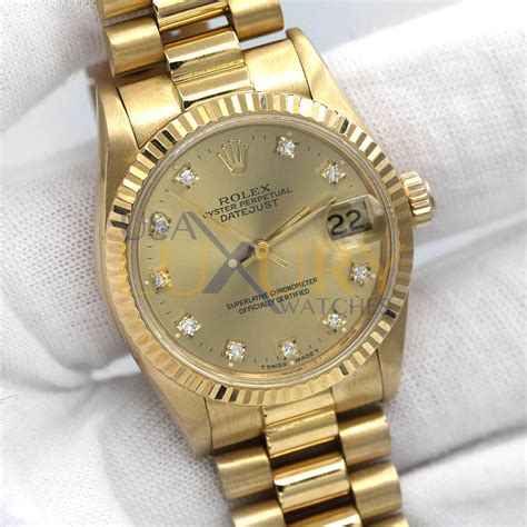 Rolex Datejust President Yellow Gold Mm Watch Luxury Watches Usa