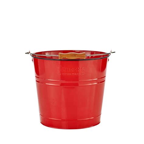 Behrens Gal Steel Round Cleaning Pail In Red W Cpr The Home Depot