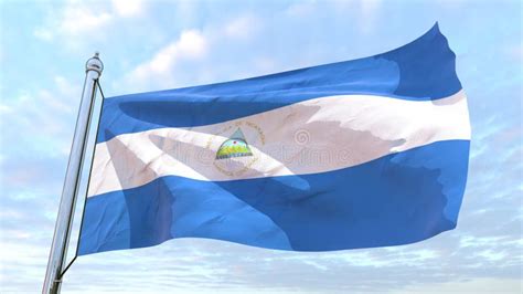 Weaving Flag Of The Country Nicaragua Stock Illustration Illustration