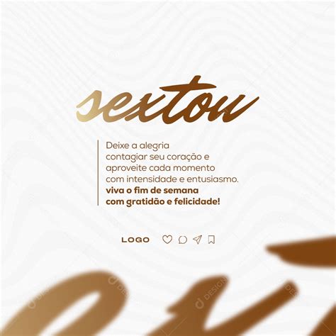 Social Media Sextou Deixe A Alegria Contagiar Psd Editável [download