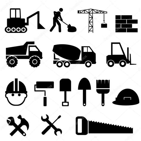 Conjunto De Icono De Construcción Vector De Stock 13559263 De ©soleilc