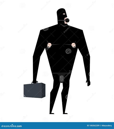 Businessman Bdsm Slave Boss Leather Bandage Stock Vector