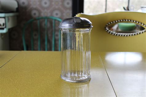 Retro Sugar Shaker Sugar Pourer Sugar Jar Gemco Glass Sugar Etsy Sugar Jar Vintage Diner