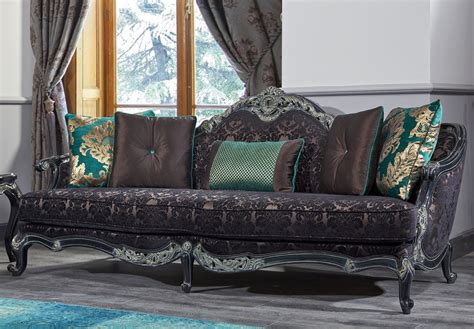 Casa Padrino Luxus Barock Sofa Schwarz Gr N Gold X X H