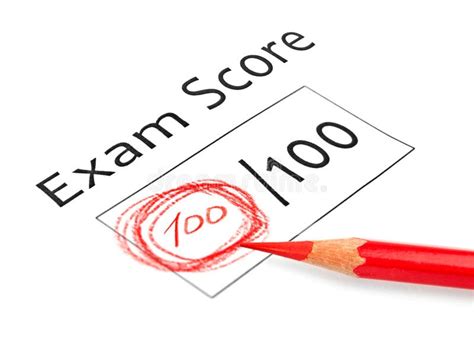 Final Exam Marked with 100 Stock Photo - Image of paper, performance ...