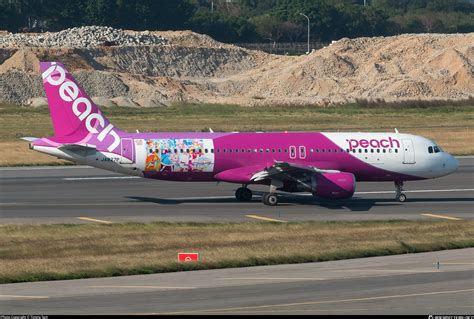 Ja P Peach Airbus A Photo By Timmy Tam Id