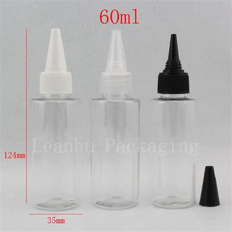 2oz 60ml X 50 Empty Plastic E Liquid Bottle Empty Transparent PET