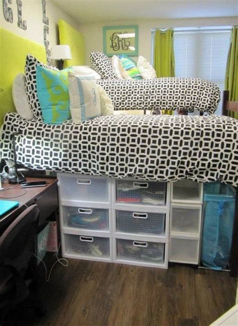 Plastic Bins For Under Bed Storage Dorm Room Hacks Cool Dorm Rooms