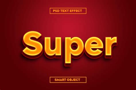 Effet De Texte Psd Super D Psd Premium