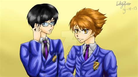 Sr Kyoya And Hikaru By Nekkohime On Deviantart