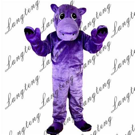 New Hot Sale Purple Hippo Mascot Costume Adult Size Halloween