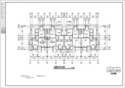 【扬州】某6层阁楼2单元每单元2户住宅楼全套施工设计图住宅区土木在线