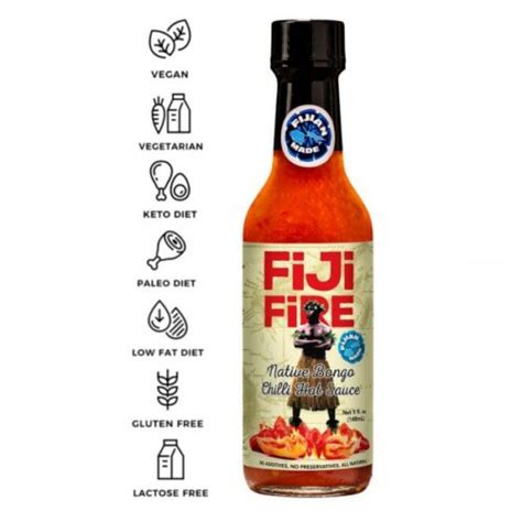 Fiji Fire Native Bongo Chilli Hot Sauce Hot Headz Hot Sauce Fanatics