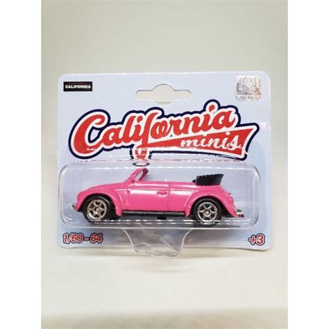 California Minis Welly Vw Volkswagen Fusca Beetle Convers Vel