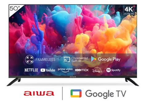 Smart Tv Aiwa Aw 50b4k Led Google Tv 4k 50 110v 240v Cuotas sin interés