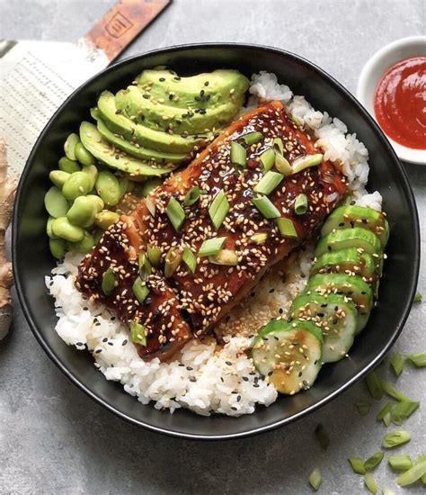 Sriracha Honey Salmon With Sushi Rice Recipe The Feedfeed