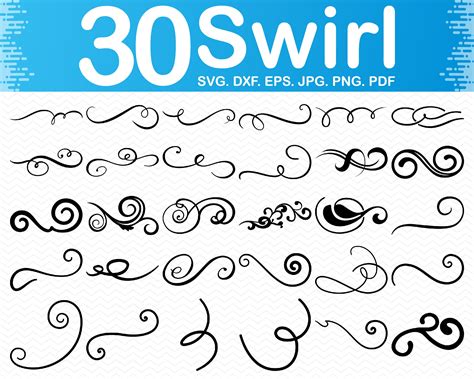 Flourish Svg Swirl Svg Doodle Svg Scroll Svg Swoosh Svg Etsy Images