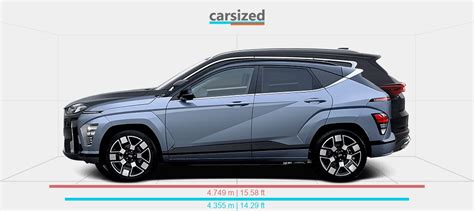 Dimensions Hyundai Kona 2023 Present Vs Jetour X70 Plus 2020 Present