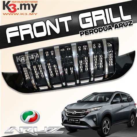 Perodua Aruz Front Venom Grill Grille Fibre Carbon Look Lazada