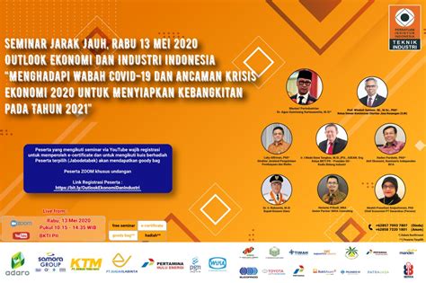 Pengumuman Webinar Mei Badan Kejuruan Teknik Industri