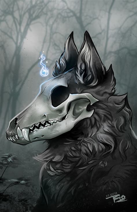 Pixilart Skull Wolf Uploaded By Funtime Crew