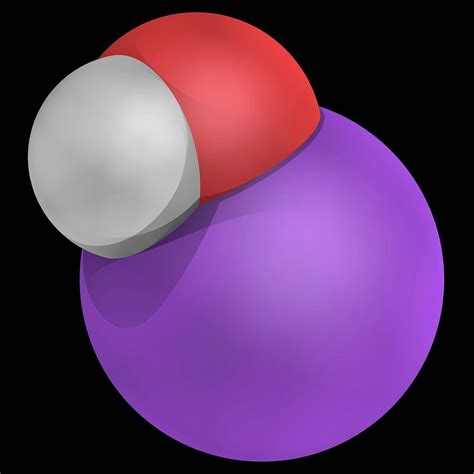 Sodium Hydroxide Molecule Photograph by Laguna Design/science Photo ...