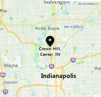 crown hill indianapolis nbhd indiana  area map