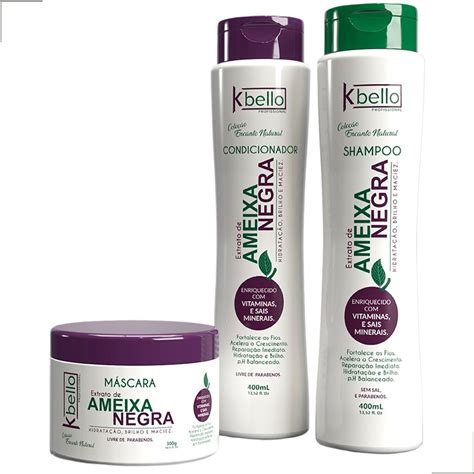 Kit Capilar Ameixa Negra Itens Kbello Cod Bom Pra Comprar