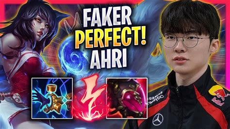 Faker Perfect Game With Ahri T1 Faker Plays Ahri Mid Vs Leblanc