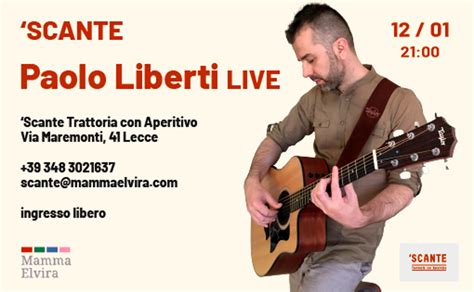 Paolo Liberti Solo In Scena Live Con Hit Italiane Ed Internazionali