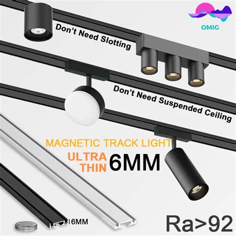 48v Magnes 6mm Ultra Cienkie Lampy Sufitowe Led Montowane Na