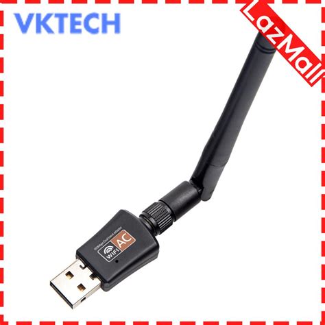 Vktech 600Mbps Dual Band 5GHz Wireless Lan USB PC WiFi Adapter W