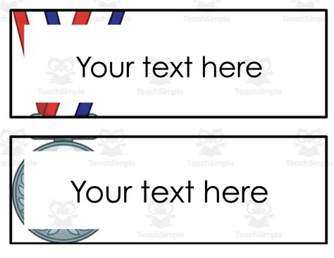 Olympic Themed Editable Labels By Teach Simple Worksheets Library