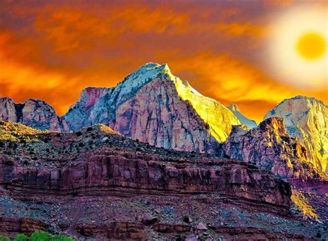 Utah Zion Sunrise Free Photo On Pixabay National Parks Zion