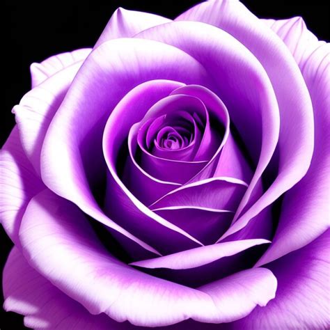 Premium AI Image A Close Up Of A Purple Rose With The Word Love On It