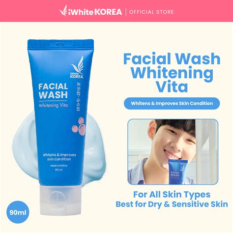 Iwhite Korea Facial Wash Whitening Vita 90ml Whitens And Improves Skin