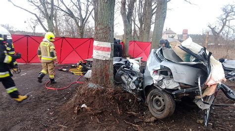 Uderzyli w drzewo Kierowca i pasażerka ponieśli śmierć na miejscu