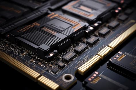 Exploring The Intricacies Of Modern Black Silver Motherboard Empty Ram Slots And Cuttingedge