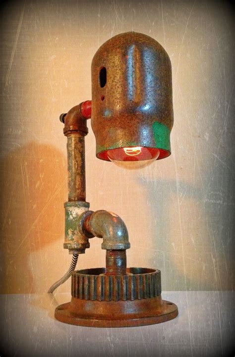 Love The Old Layers Of Paint And The Patina Lamp Steampunk Lighting