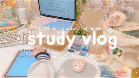 Waking Up At 4 Am To Study For Exams🥱 Study Vlog Youtube