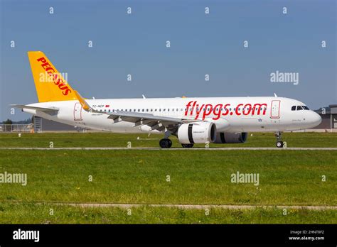 Pegasus Airbus A Neo Airplane Stuttgart Airport In Germany Stock