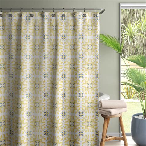 Langley Street® Langridge Geometric Single Shower Curtain And Reviews