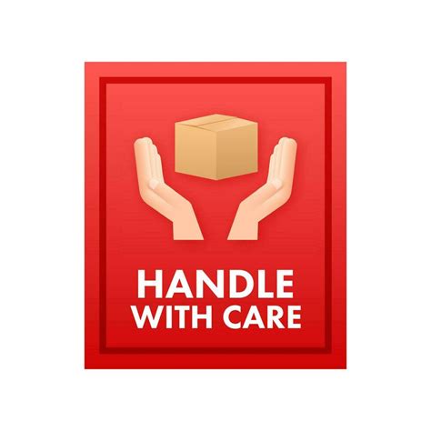 Handle With Care Great Design For Any Purposes Vector Graphic Arrow